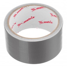 Лента клейкая армированная, влагостойкая, 48 мм х 10 м, серебристая Matrix (89070)