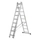 Лестница, 3 х 9 ступеней, алюминиевая, трехсекционная, Сибртех (97819)