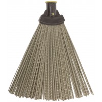 Метла пластиковая №2, веерная 240х340 мм ( посадочный диаметр 25 мм ) (68066)
