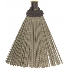 Метла пластиковая №2, веерная 240х340 мм ( посадочный диаметр 25 мм ) (68066)