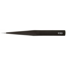 Пинцет прецизионный, антистатический, нержав.сталь, пластик.покрытие, Профи тип F (125 x 11 х 2 мм) (67476)