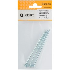 Шурупы оцинкованные, универсальные 6 х 100 ( фасовка 3 шт.) (20800-2)