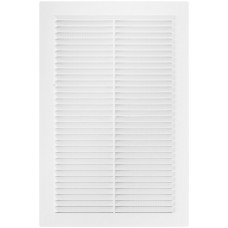 Вентиляционная решетка, пластиковая, 200 х 300 мм, с сеткой (75051)