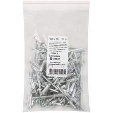 Заклепки вытяжные комбинированные, алюминий-сталь 4,8 х 14 100шт Фасовка (23664-0)