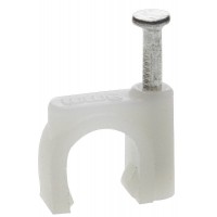 Скоба-держатель круглая с оцинкованным гвоздем 3 мм, 50 шт Профессионал СД-К ЗУБР 45111-03