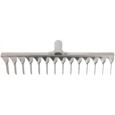 Грабли, витой зуб, нержавеющая сталь, 14 зубьев, без черенка (76982)