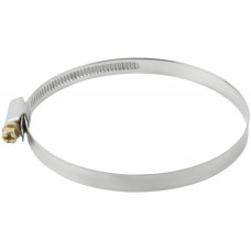 Хомут обжимной (нержавеющая сталь со сваркой) 80-100 мм (64289)