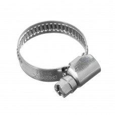 Хомуты нержавеющая сталь, Стандартное болтовое крепление 16-27 мм, 100 штук в упаковке, ширина 9 мм Сибртех (47579)