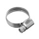 Хомуты нержавеющая сталь, Стандартное болтовое крепление 16-27 мм, 100 штук в упаковке, ширина 9 мм Сибртех (47579)