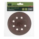 Круг абразивный на ворсовой подложке под липучку, перфорированный, P 60, 125 мм, 5 шт Сибртех (738037)
