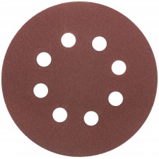 Круги шлифовальные с отверстиями (липучка), алюминий-оксидные, 125 мм, 5 шт. Р 120 (39836М)