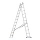 Лестница, 2 х 11 ступеней, алюминиевая, двухсекционная, Сибртех (97911)
