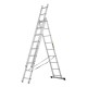 Лестница, 3 х 9 ступеней, алюминиевая, трехсекционная, Сибртех (97819)