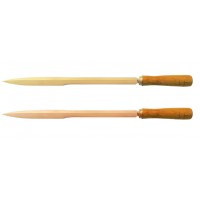 Шабер трехгранный 20х440 мм рукоятка деревянная искробезопасный 224C-1002  BeCu, HORTZ