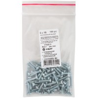 Винт с полуцилиндрич. головкой с полной резьбой оцинков. DIN 7985 3х16 100 шт Фасовка (27695-0)