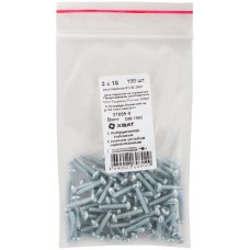 Винт с полуцилиндрич. головкой с полной резьбой оцинков. DIN 7985 3х16 100 шт Фасовка (27695-0)