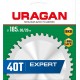 Диск пильный по дереву Expert URAGAN 185х30/20 мм 40Т 36802-185-30-40_z01  