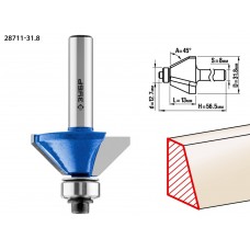 Фреза кромочная калевочная фасочная №9 31.8?13 мм ЗУБР Профессионал 28711-31.8