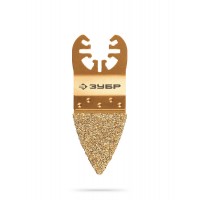 Полотно дельтовидное CARBIDE ВК8 Р40 35 x 40 мм с твердосплавной крошкой: краска, клей, ламинат, стекло/углепластик ЗУБР UniLock 15556