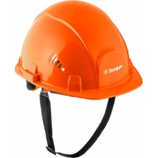 Каска защитная ФОРТ оранжевая, храповой механизм регулировки, универсальное крепление для наушников и щитков ЗУБР Профессионал 11094-1_z01