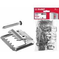 Усиленный крепеж для вагонки 6 мм, 50 шт ЗУБР Кляймер-У2 30755-06