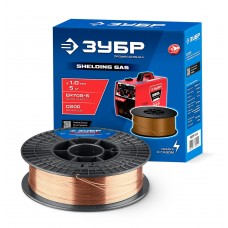 Сварочная проволока омеднённая О-СП, d 1.0 мм, 5 кг, тип ER70S-6 (аналог Св-08Г2С-О) ЗУБР Профессионал 40075-1.0-5
