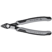 Бокорезы прецизионные Super Knips 125 мм, ESD, зажим для проволоки, чернёные, 2-комп антистатические ручки Electronic KN-7871125ESD