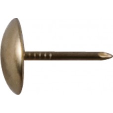 Гвозди мебельные латунированные 10,5 мм, большая головка 1000 шт ПРОМ (31111)