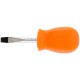 Отвертка Эконом, CrV сталь, пластиковая оранжевая ручка 5х38 мм SL (54172)
