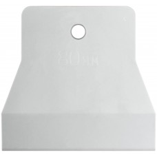 Шпатель резиновый белый 80 мм (06885)