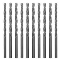 Сверло по металлу, 3.5 мм, полированное, HSS, 10 шт, цилиндрический хвостовик Matrix