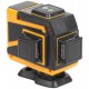 Уровень лазерный самоуспокаивающийся, зеленые лучи, 3 плоскости 360 гр., диапазон 20 м, Li-Ion аккум., 2 уровня яркости, без треноги, платформа для по (18668)