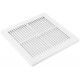 Вентиляционная решетка, пластиковая, 210 х 210 мм, съемная, с сеткой (75032)