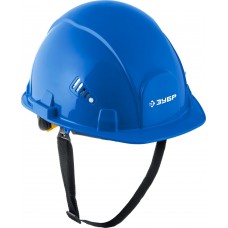 Каска защитная ФОРТ синяя, храповой механизм регулировки, универсальное крепление для наушников и щитков ЗУБР Профессионал 11094-3_z01