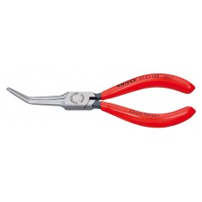 Длинногубцы, острые плоские гладкие губки 55 мм 45°, длина 160 мм, фосфатированные, обливные ручки (KN-3121160)