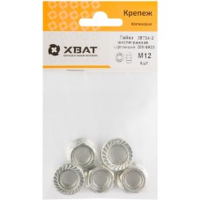 Гайка шестигранная с фланцем (DIN 6923) М12 (фасовка 6 шт) (28734-3)