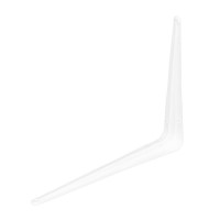 Кронштейн угловой с ребром, 200х250 мм, белый Сибртех (93953)