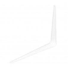 Кронштейн угловой с ребром, 200х250 мм, белый Сибртех (93953)