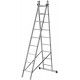 Лестница двухсекционная алюминиевая, 2 х 9 ступеней, H=257/426см, вес 7,34 кг (65424)