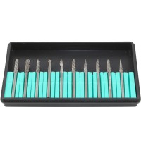 Набор борфрез твердосплавных 3 мм, VHM, DC, 10 предметов (модель 900777), GARWIN INDUSTRIAL, GM-CBS10-900777-3