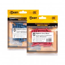 Разъем штекерный изолированный «мама» РШИ-М 1.5-4 (20 шт) (КВТ) (91039)