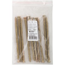 Шуруп специальный/окон, желтопассированный, головка Torx, 7,5 х 132, 10 шт Фасовка (25994-0)