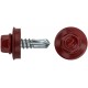 Шурупы кровельные со сверлом 5,5 х 19, красный RAL-3011 100шт. Фасовка (23570-0)