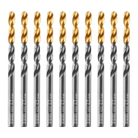 Сверло по металлу, 4,5 мм, HSS-Tin, Golden Tip, 10 шт. Denzel (717211)