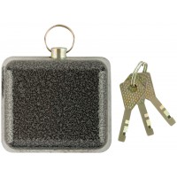 Замок навесной с закрытой дужкой 80x70x40 мм, стальная дужка 11,7 мм (67031)