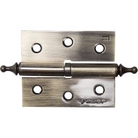 Петля карточная 75 х 63 х 2.5 мм, разъемная, правая, цвет старая латунь (AB), 2 шт ЗУБР 37605-075-5R