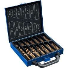 Набор сверл по металлу 99 шт (1-10 мм), сталь Р6М5К5, класс А, мет.бокс Кобальт ЗУБР Профессионал 29626-H99