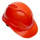 Каска защитная из ударопрочной пластмассы, оранжевая Сибртех (89113)
