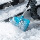 Лопата для уборки снега, полипропилен, 350х405х1300мм, алюминиевый черенок, ПВХ накладка, LUXE Palisad (61776)
