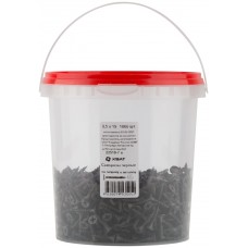 Саморезы черные по гипроку к металлу 3,5 х 19 (фасовка Ведро 1000 шт) (22519-7В)